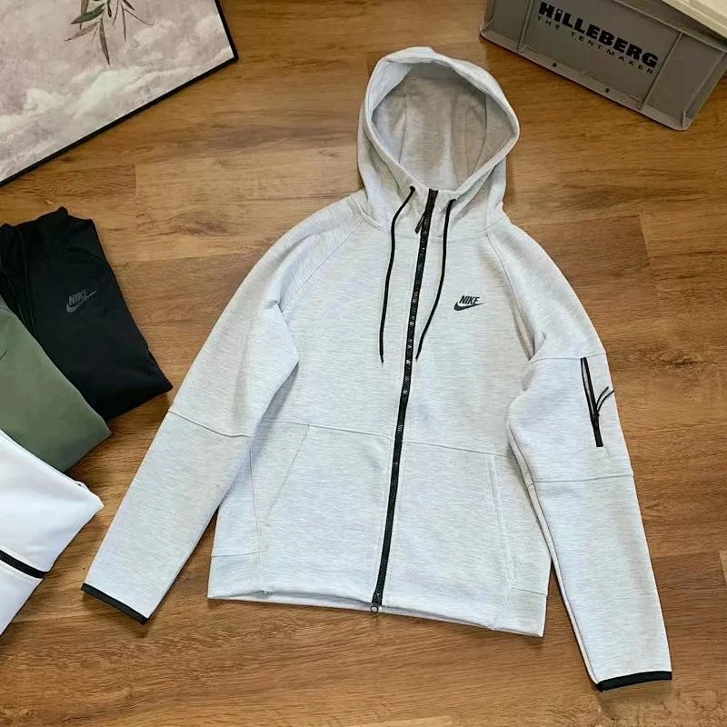 Patchwork full gray jacket