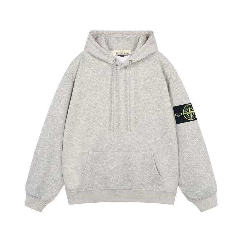 Basic hooded light gray
