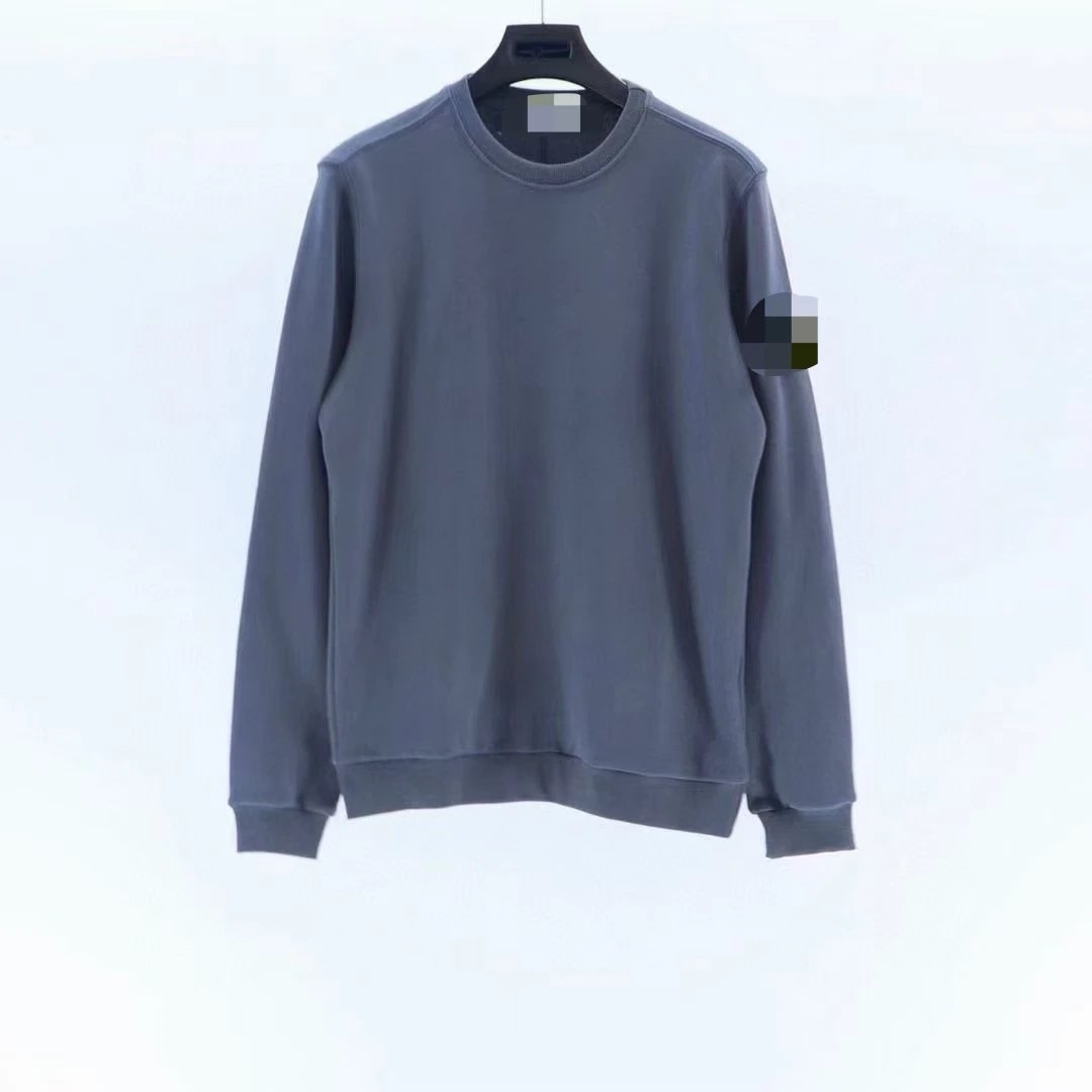 Loose-Fitting Crew Neck Terry Cloth Sweatshirt photo 4