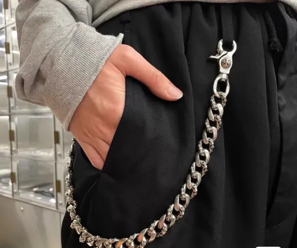 Chrome Hearts Cross Pendant Chain Necklace Silver Jewelry - 3