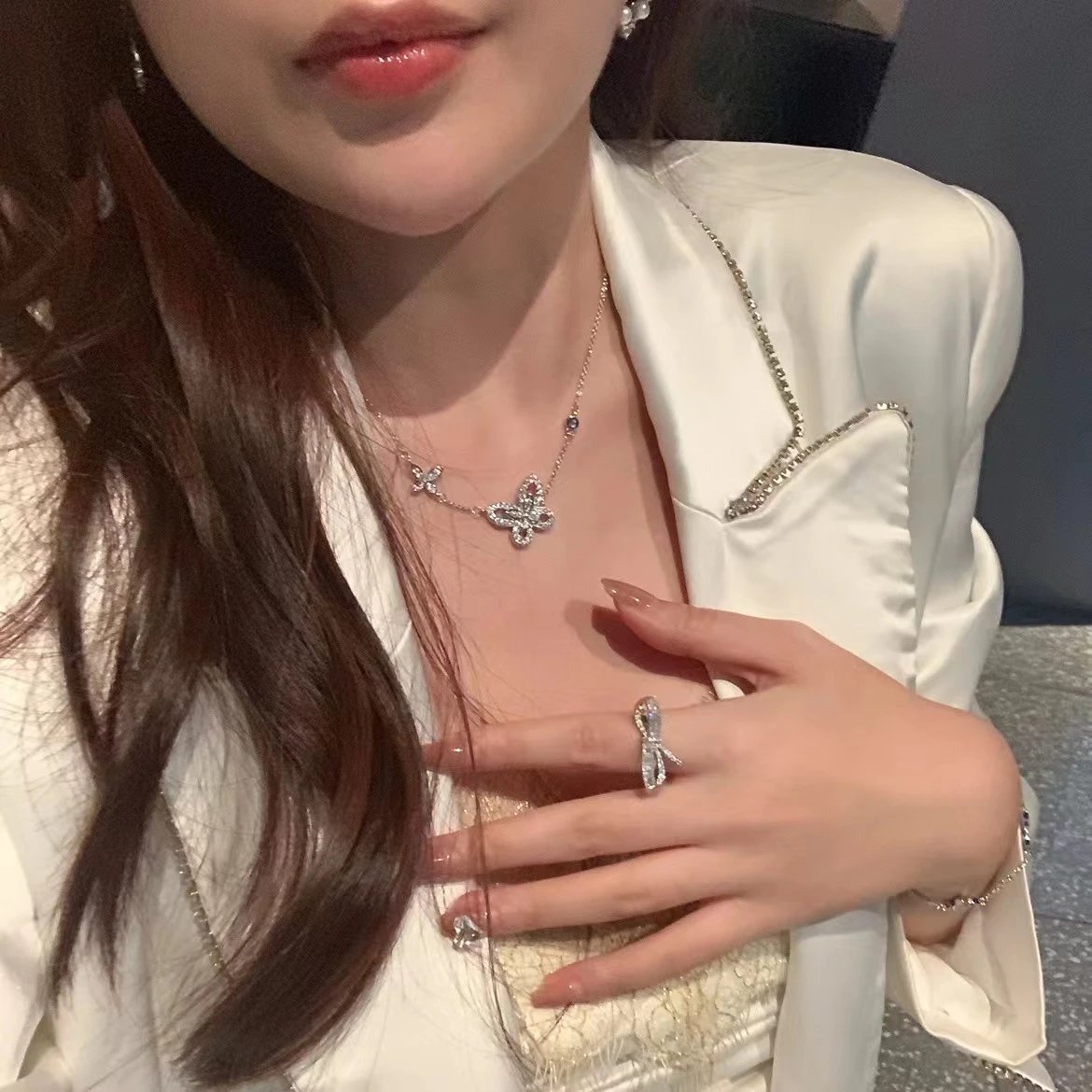 Butterfly Design Necklace and 