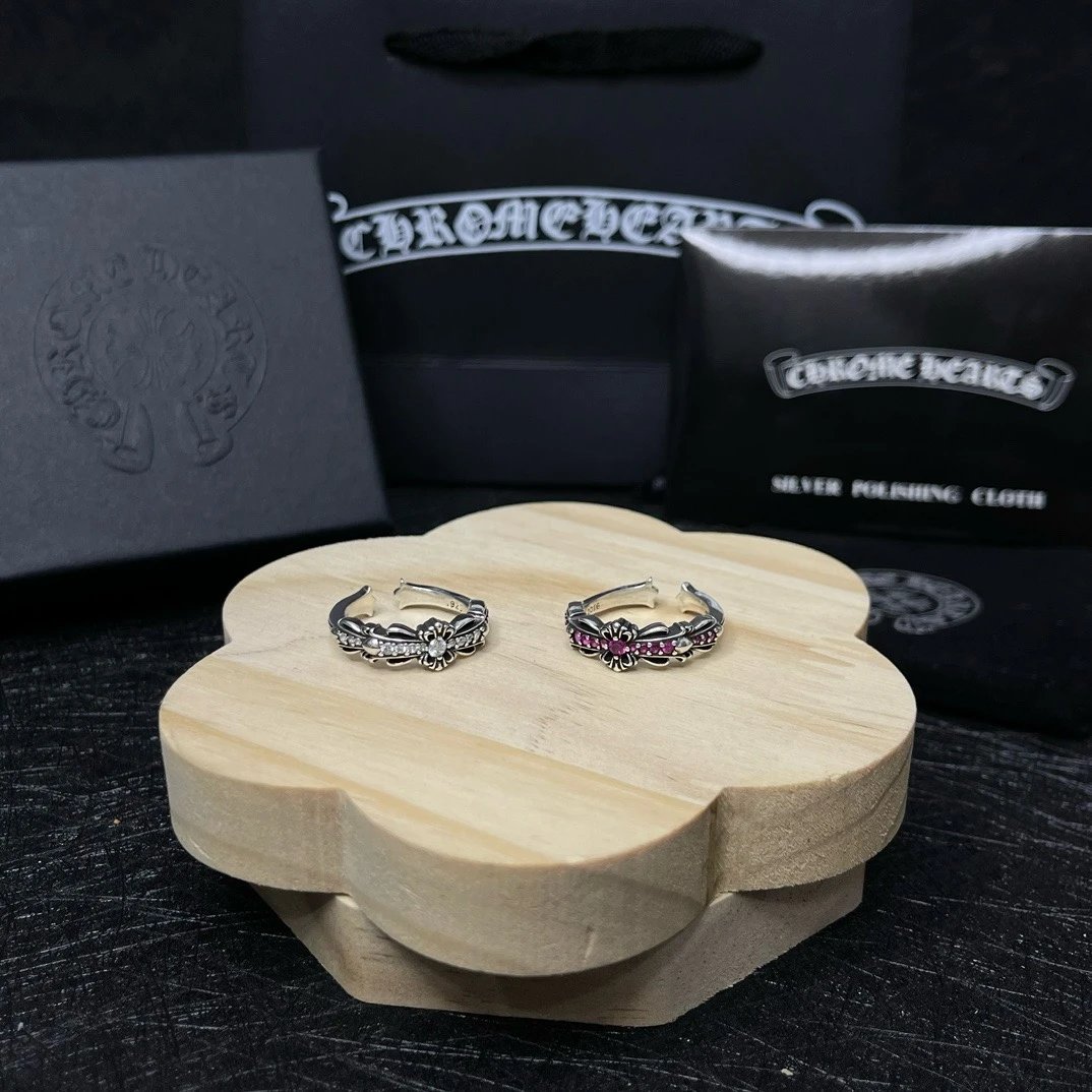 Chrome Hearts Flower Huggie Ea