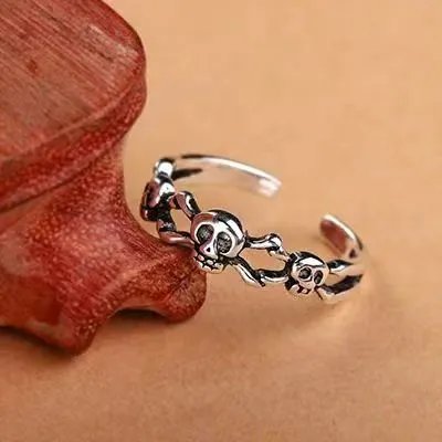Skull Design Adjustable Ring