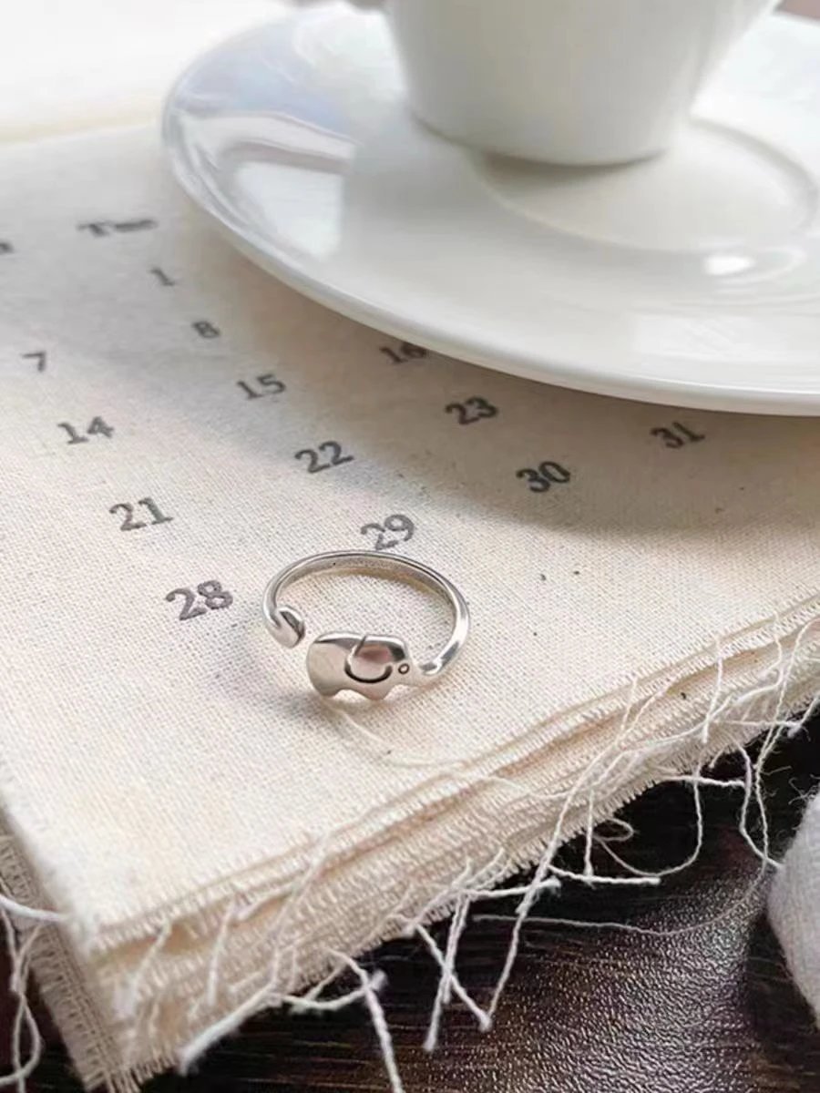 Elephant Design Adjustable Rin