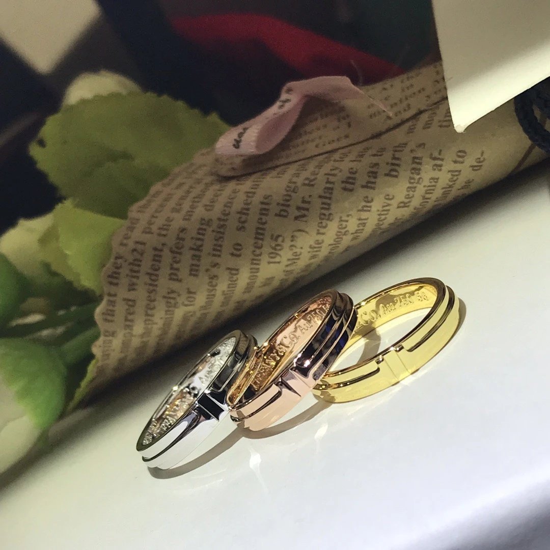 Bvlgari B.zero1 Diamond Ring Set in White Gold, Rose Gold, and Yellow Gold Rings Jewelry - 4