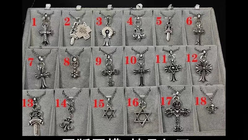 Chrome hearts Necklace CH Cross Babyfat Charm