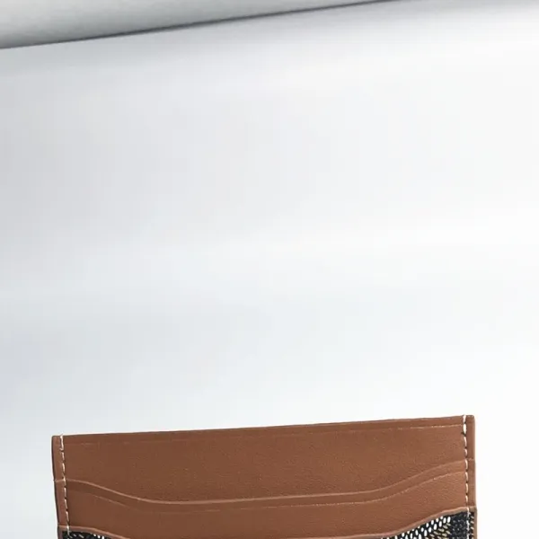 Design White Perforated Leather Card Holder - 12