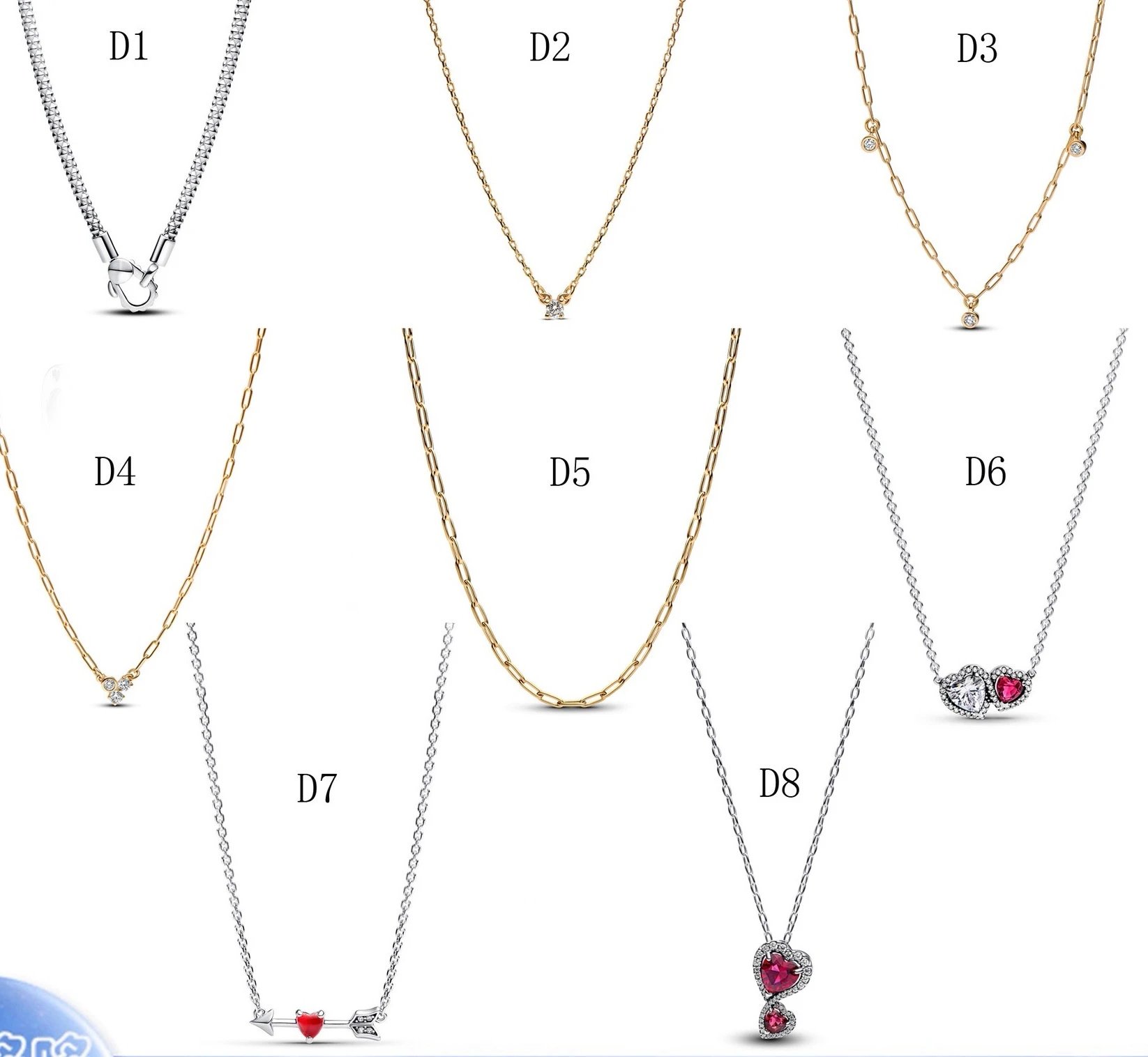 Elegant Heart & Diamond Pendan