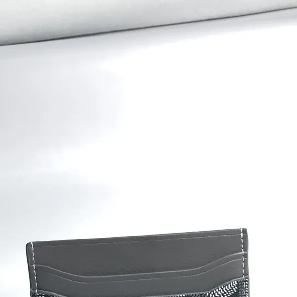 Design White Perforated Leather Card Holder - 13