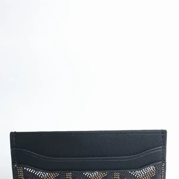 Design White Perforated Leather Card Holder - 11