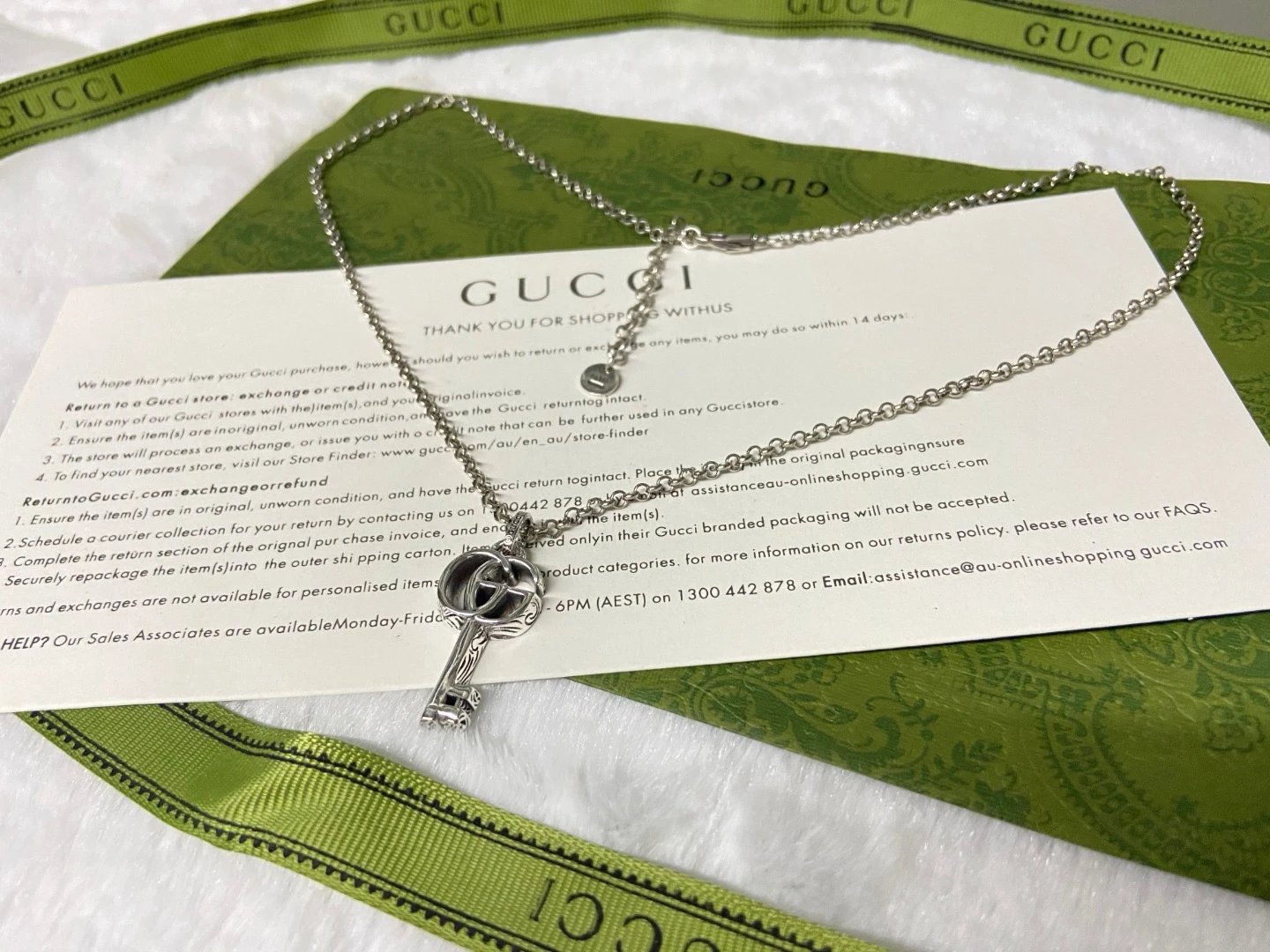 Gucci Interlocking G Key Neckl