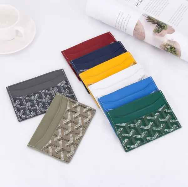 Design White Perforated Leather Card Holder - 5