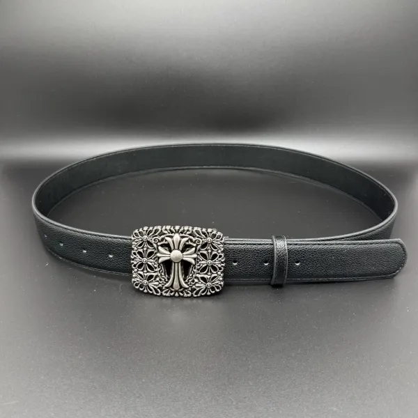 Design The Rolling Stones Tongue Logo Belt Black Leather Belt Belts - 18