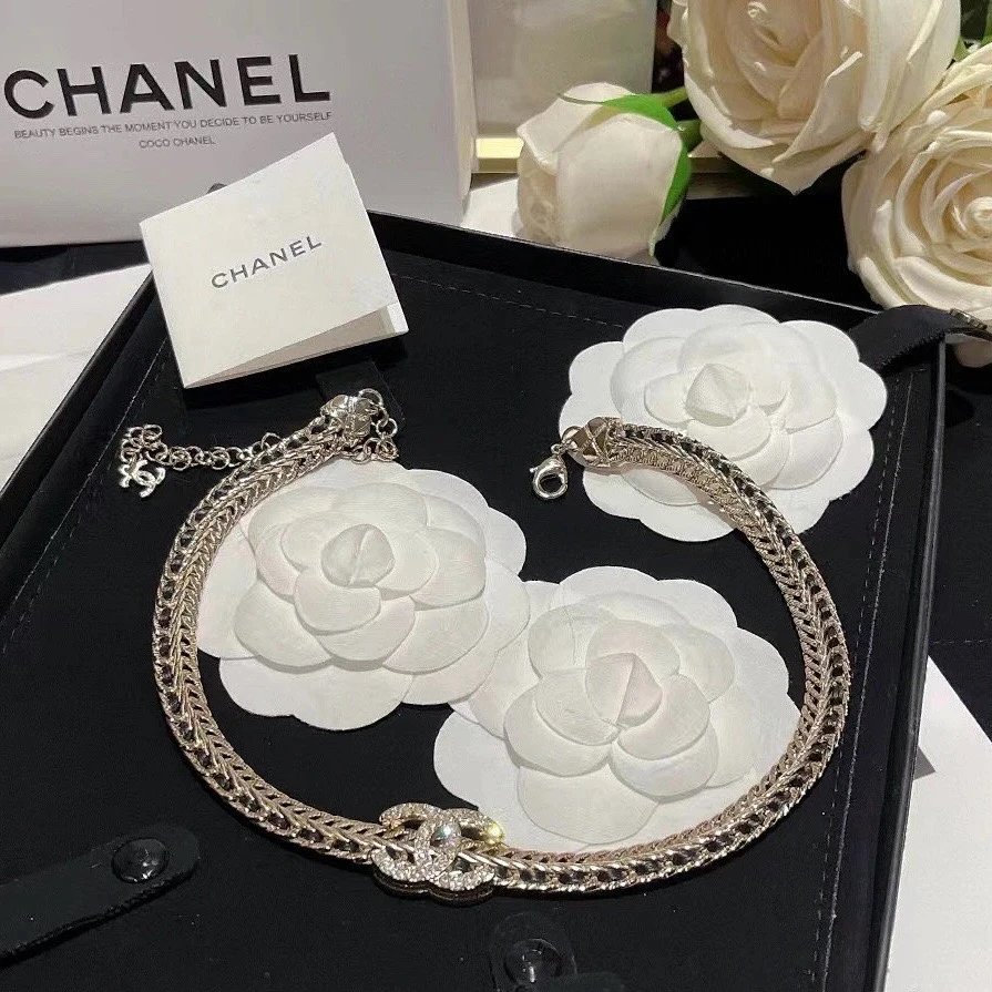 Chanel Camellia Chain Necklace