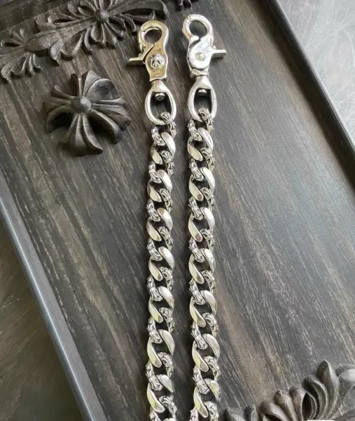 Chrome Hearts Cross Pendant Chain Necklace Silver Jewelry - 1