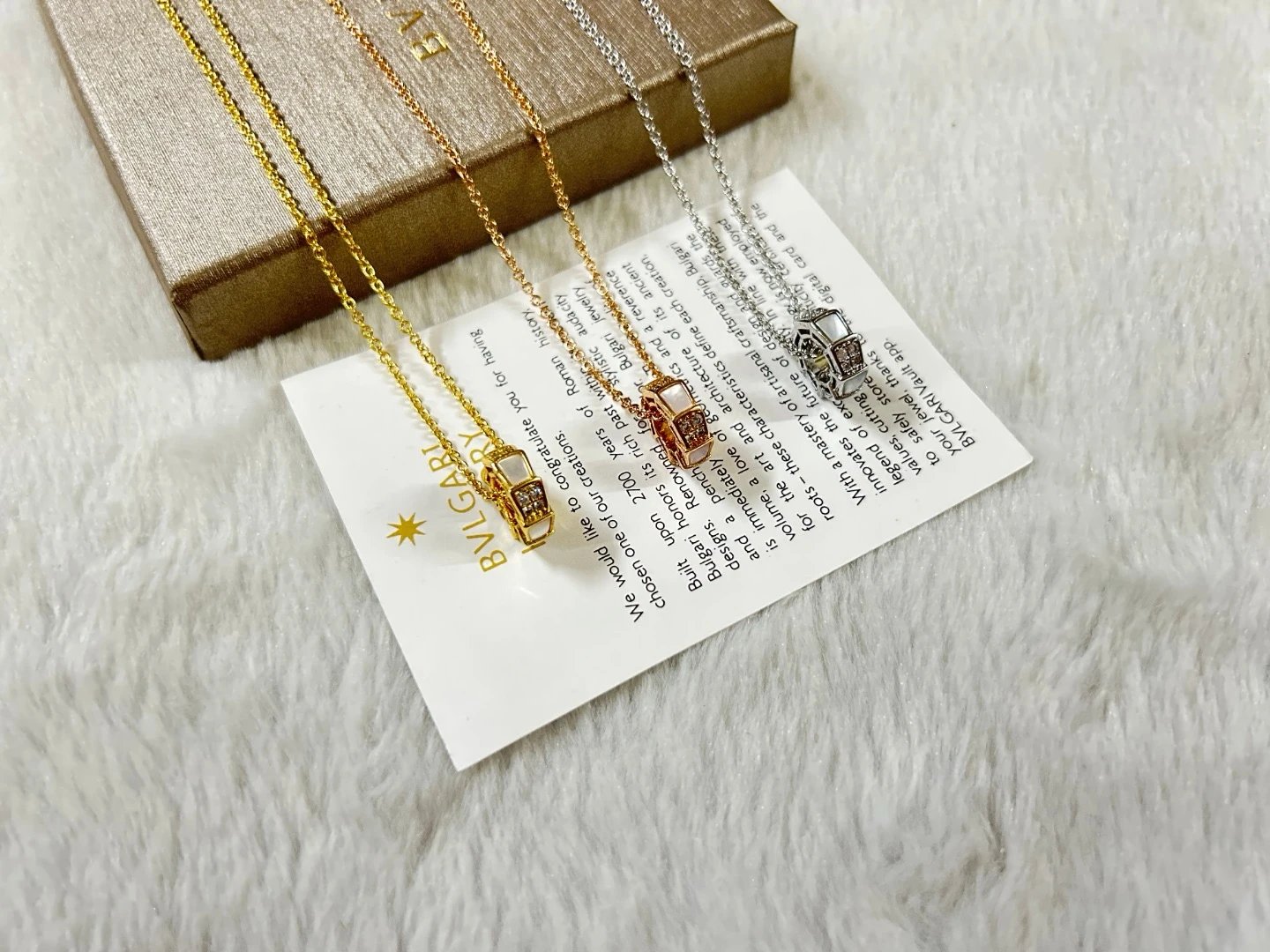 BVLGARI Car Pendant Necklaces 