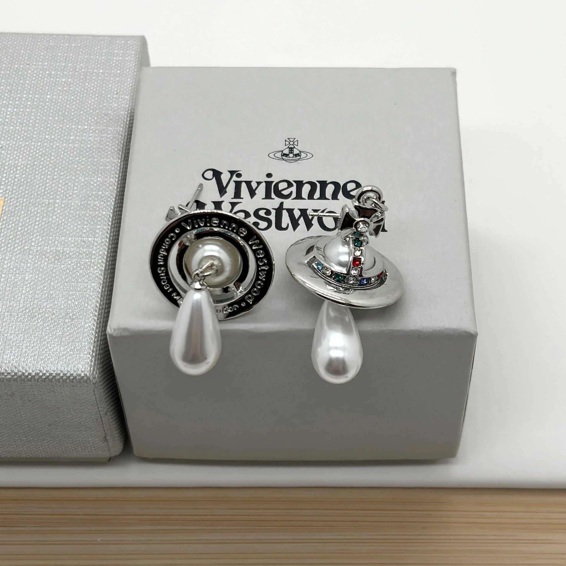 2 # Planet Silver Earrings