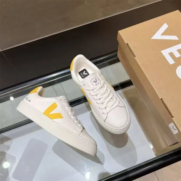 Veja Campo Leather Black and White Sneakers - 2
