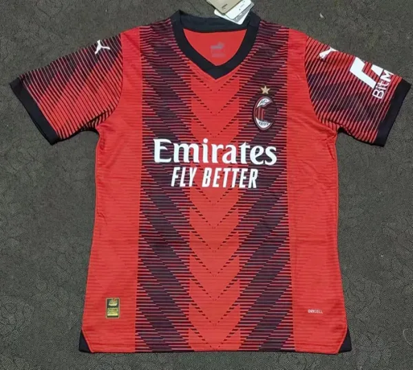 AC Milan 2023-24 Home Jersey Red / Black - 1