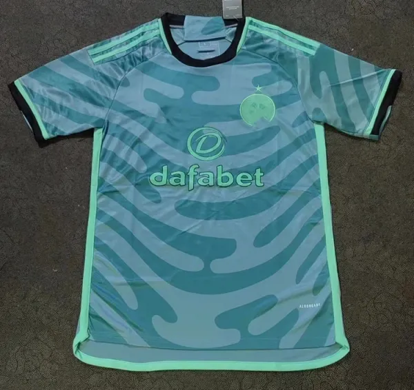Design Al Hilal FC 2023-24 Third Jersey Teal Wave Pattern Jersey - 1