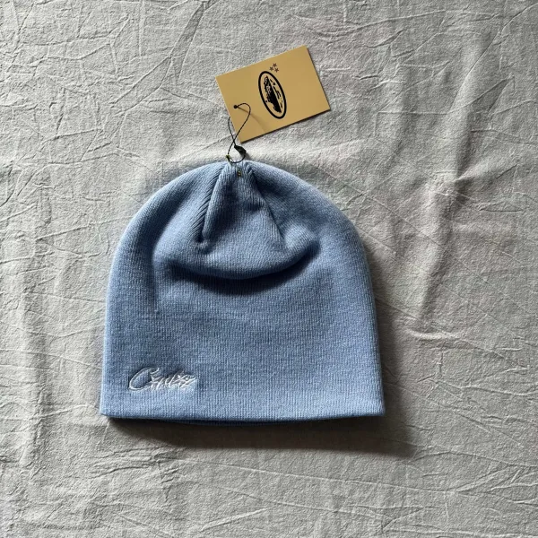 Corteiz Beanie Light Blue Knit Hat - 1