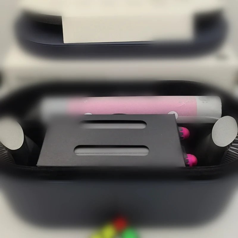Black Car Organizer Tray Pink Handle Storage Case