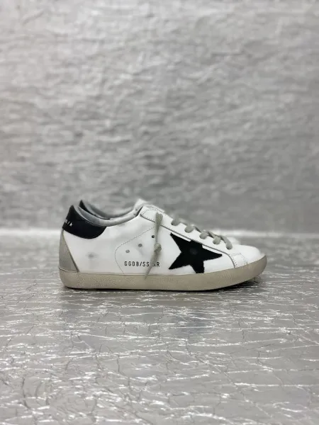 Golden Goose Superstar White Black Star Sneakers - 1
