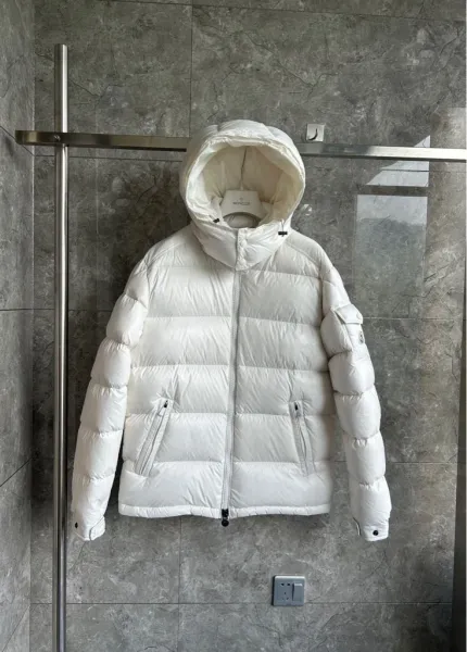 Moncler Maya White Down Jacket - 1