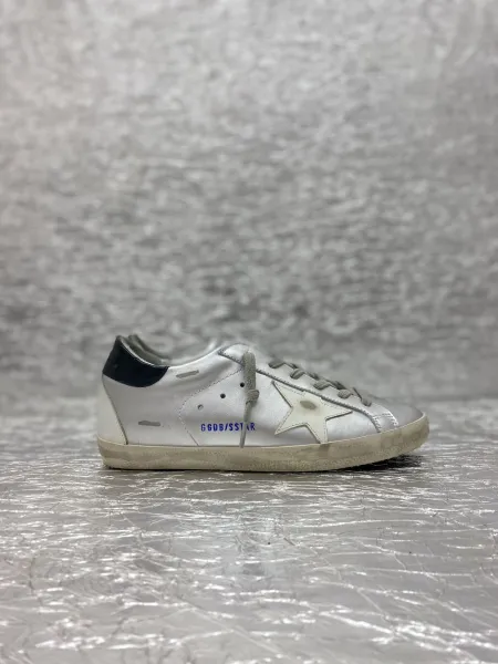 Golden Goose Superstar Silver Metallic Sneakers - 1
