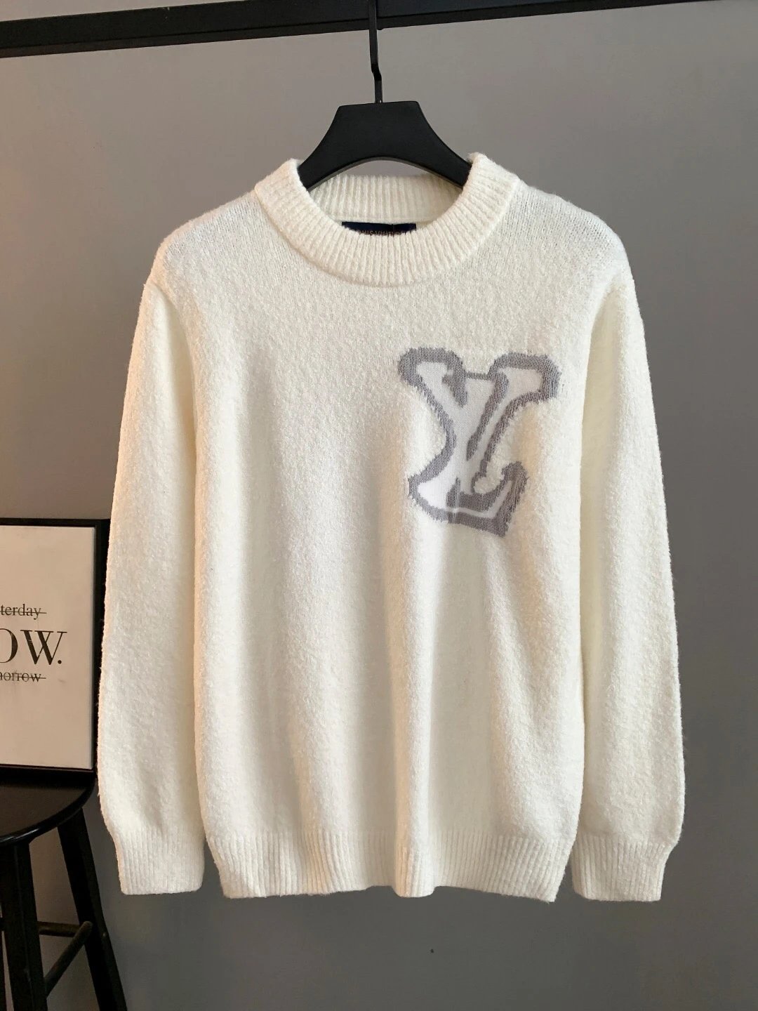 Louis Vuitton Mirror Logo Quilted Sweater
