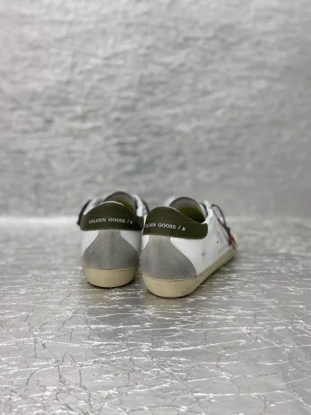 Golden Goose Superstar White and Gray Leather Sneakers - 11