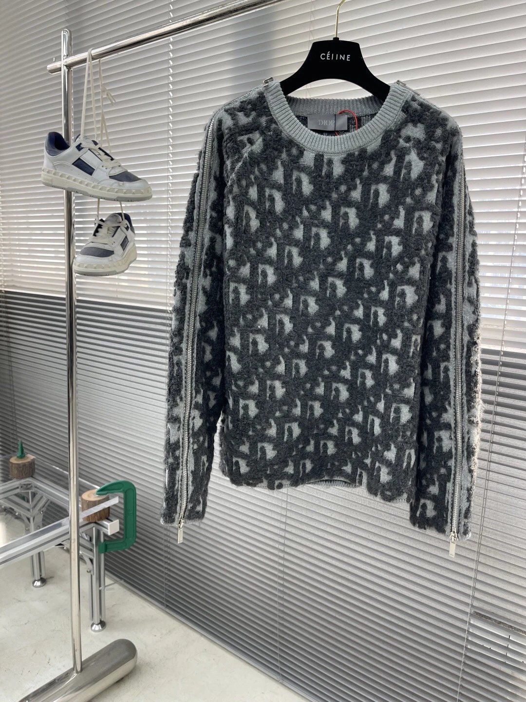 Dior Heavy Jacquard Zip Sweater