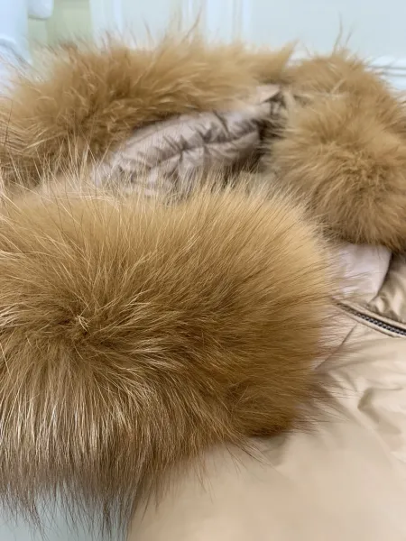 Moncler Grenoble Long Down Jacket Black with Fox Fur Hood - 11