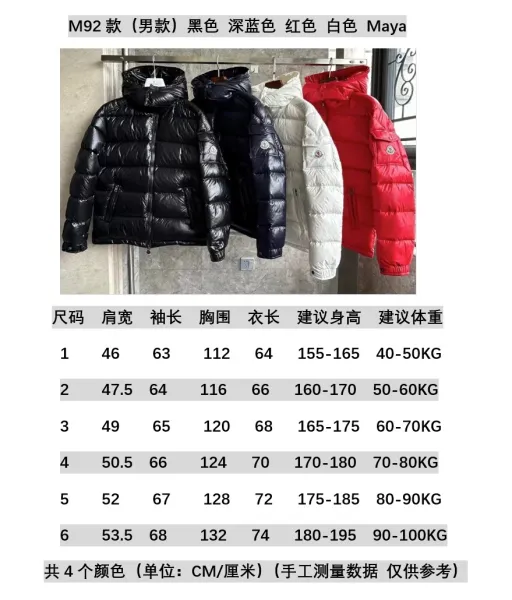 Moncler Maya Red Down Jacket - 3