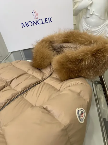 Moncler Grenoble Long Down Jacket Black with Fox Fur Hood - 6