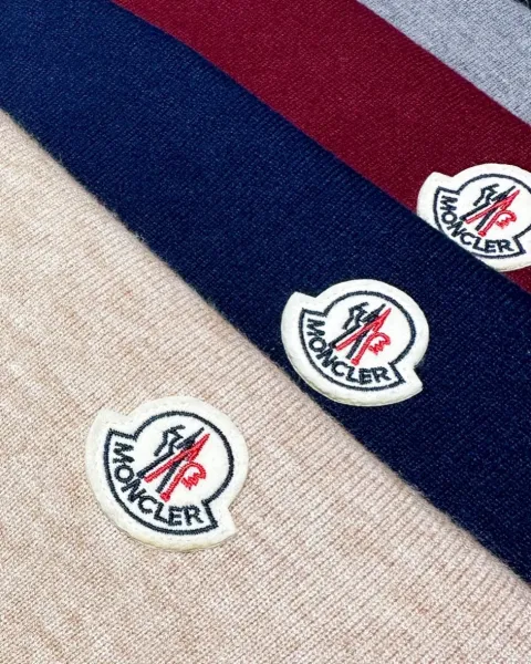 Moncler Logo Patch Turtleneck Sweater Beige - 10