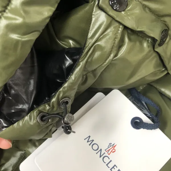 Moncler Maya Down Jacket Brown with Orange Lining - 10