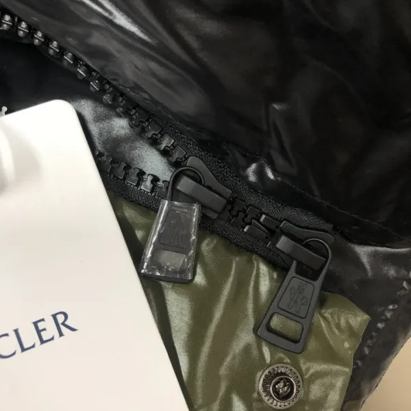 Moncler Maya Down Jacket Brown with Orange Lining - 12