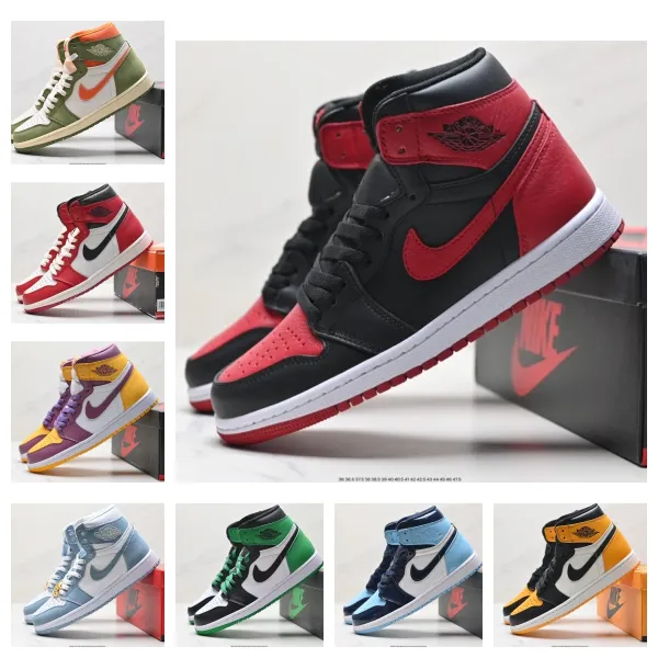 Air Jordan 1 High OG Pine Green Sneakers Basketball Shoes - 3