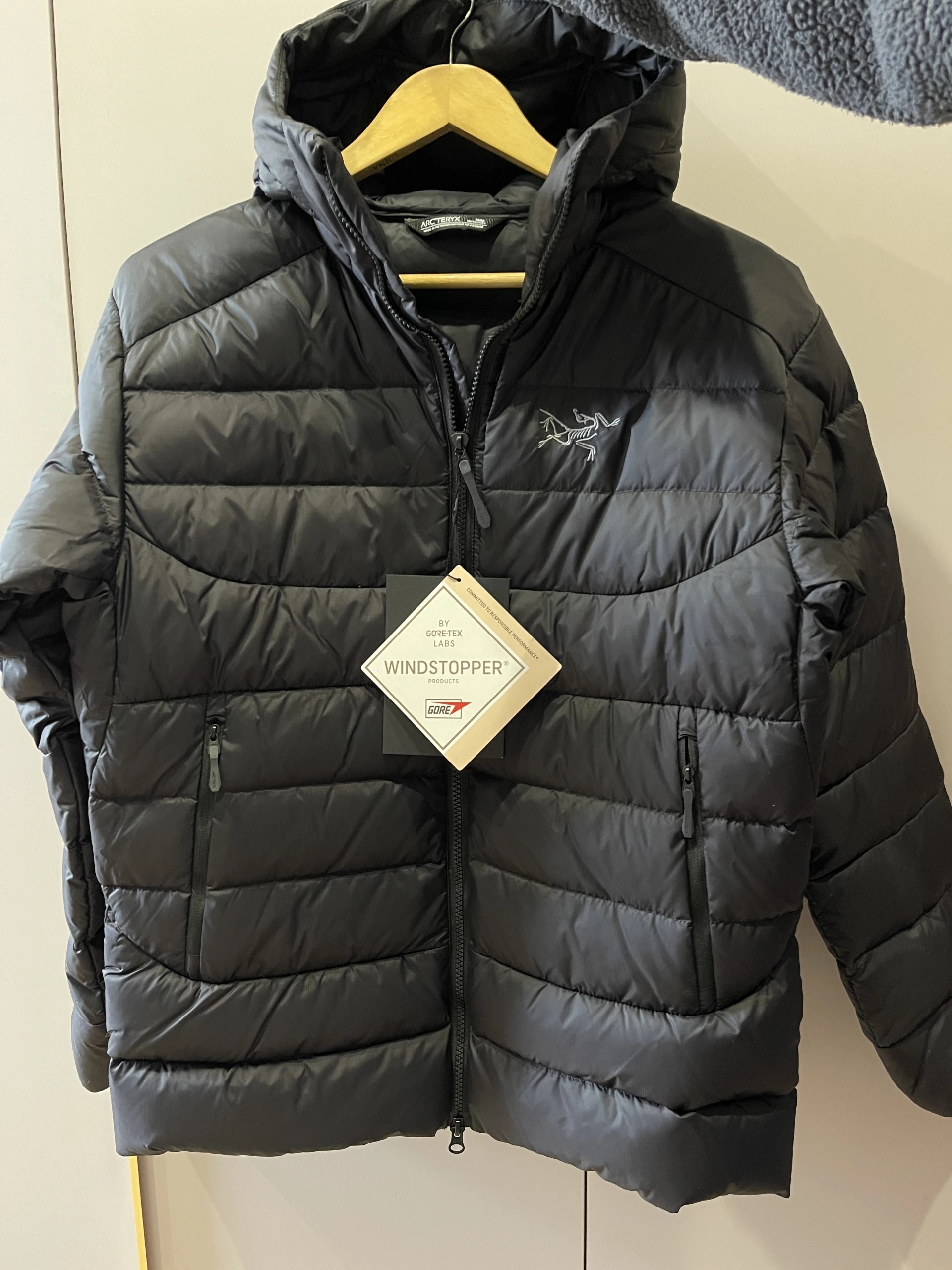 Bird hooded down jacket