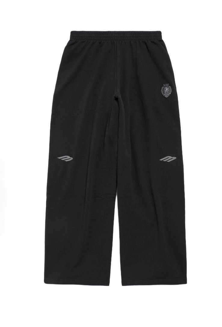 【 Shipping after the 10th day of junior high school 】 Self made BAL 26 football series sweatpants with rough and crazy style fabric/micro fleece lining/embroidered new lion logo with 10000 stitches/daily loose fit/versatile and durable
