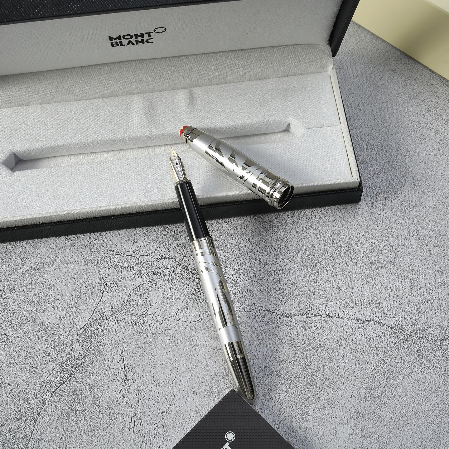 Olympic silver fountain pen
