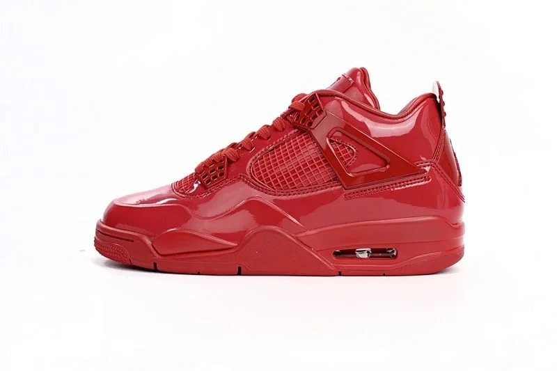 red patent leather