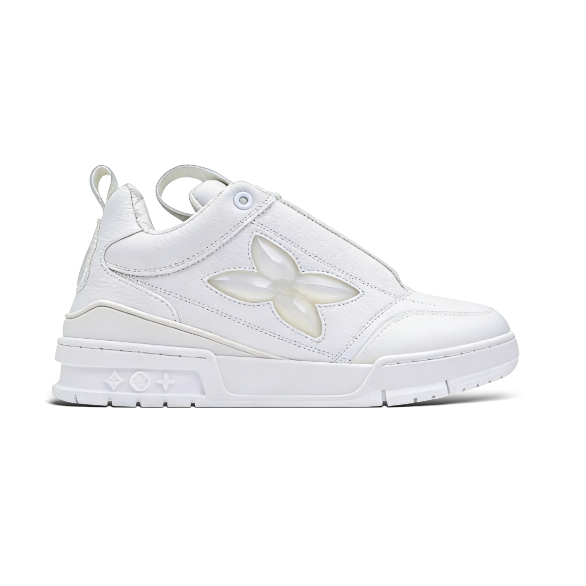 All-white four-leaf clover