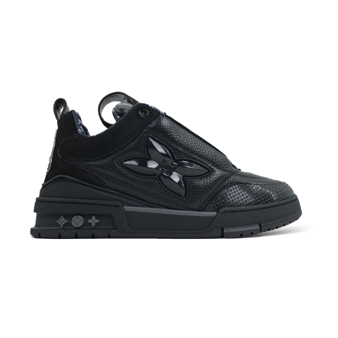 All-black four-leaf clover