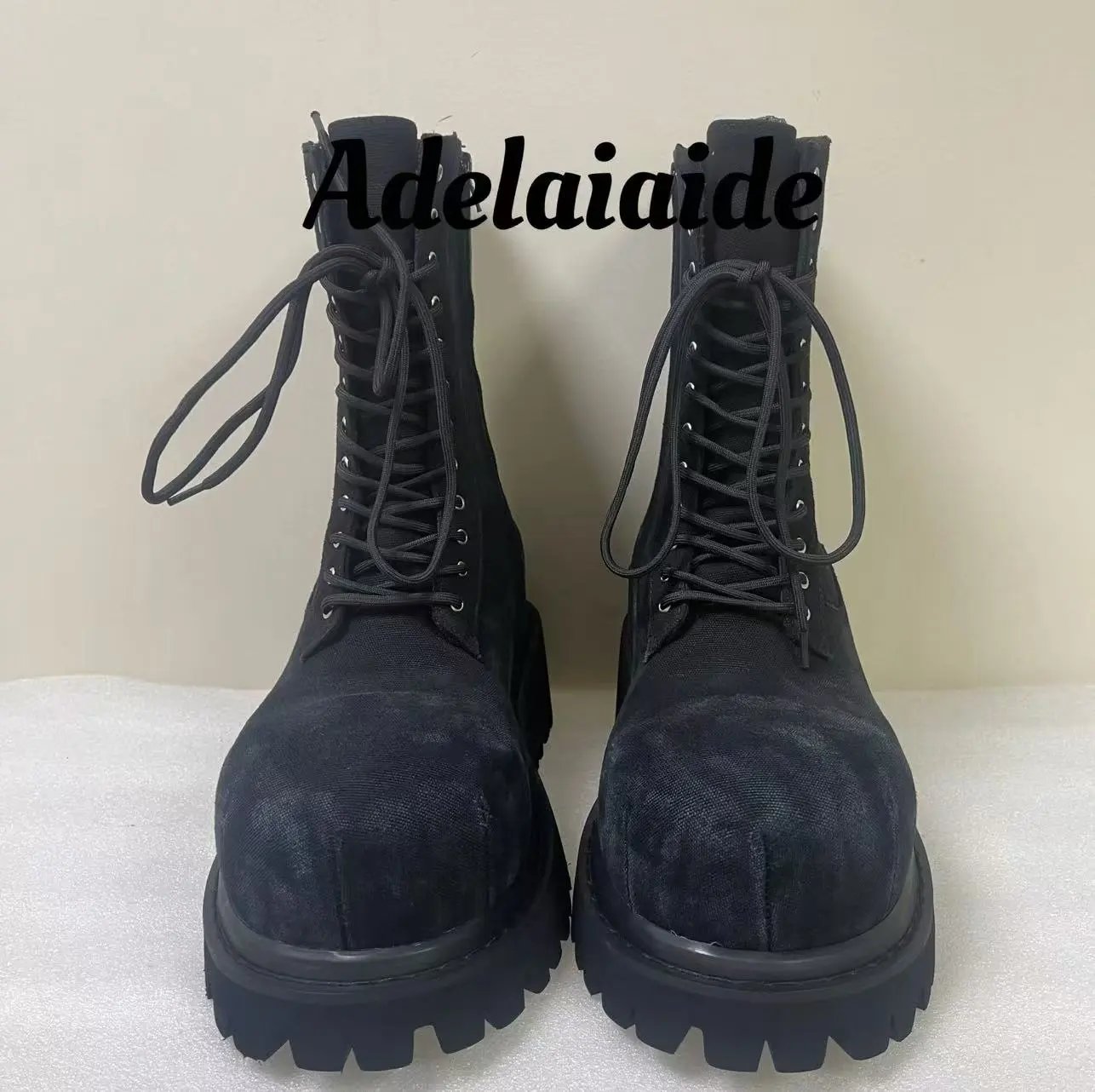 Balenciaga Stomper Leather Boots