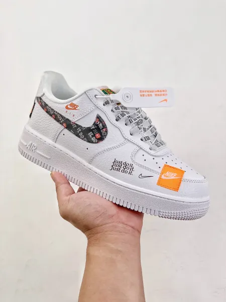 Nike x Off-White Air Force 1 Low White Orange Sneakers - 1