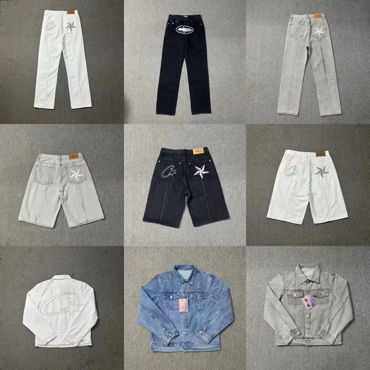 Corteiz Chaqueta Denim 4 Estilos