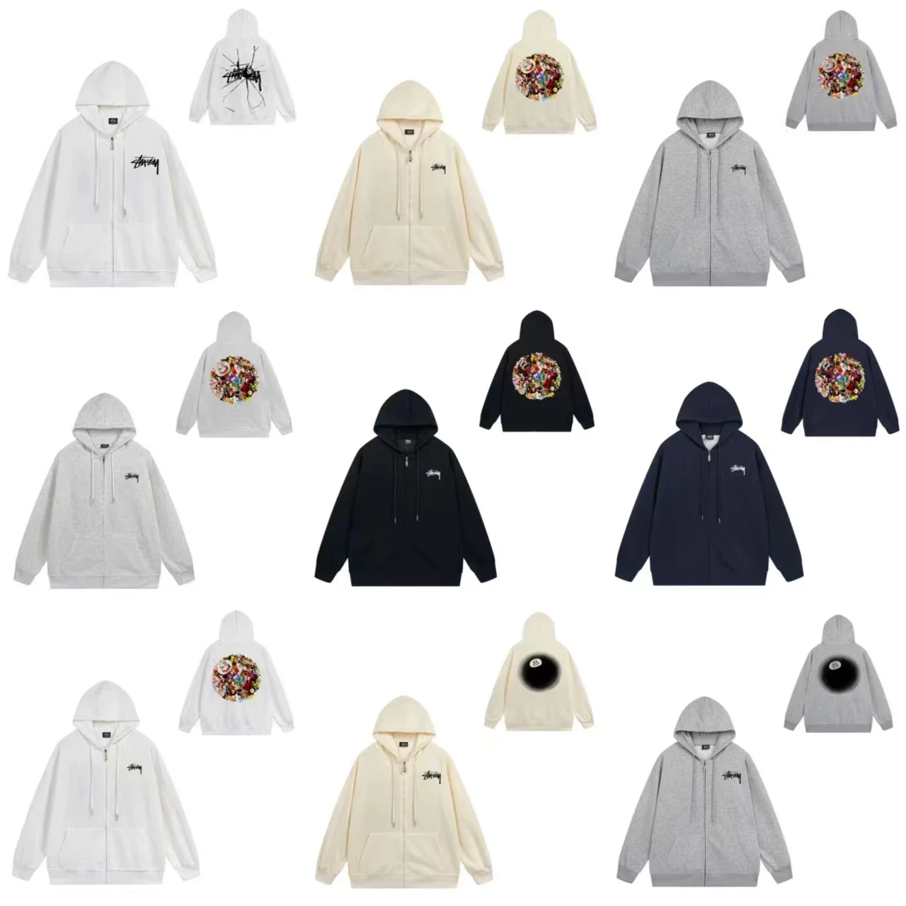 Stussy Zip Hoodie 40 Styles