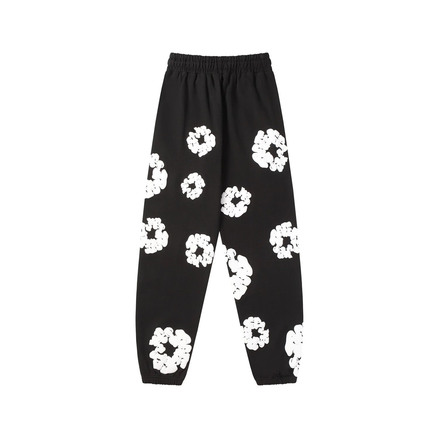 Design Floral-Printed Blue Sweatpants - 7